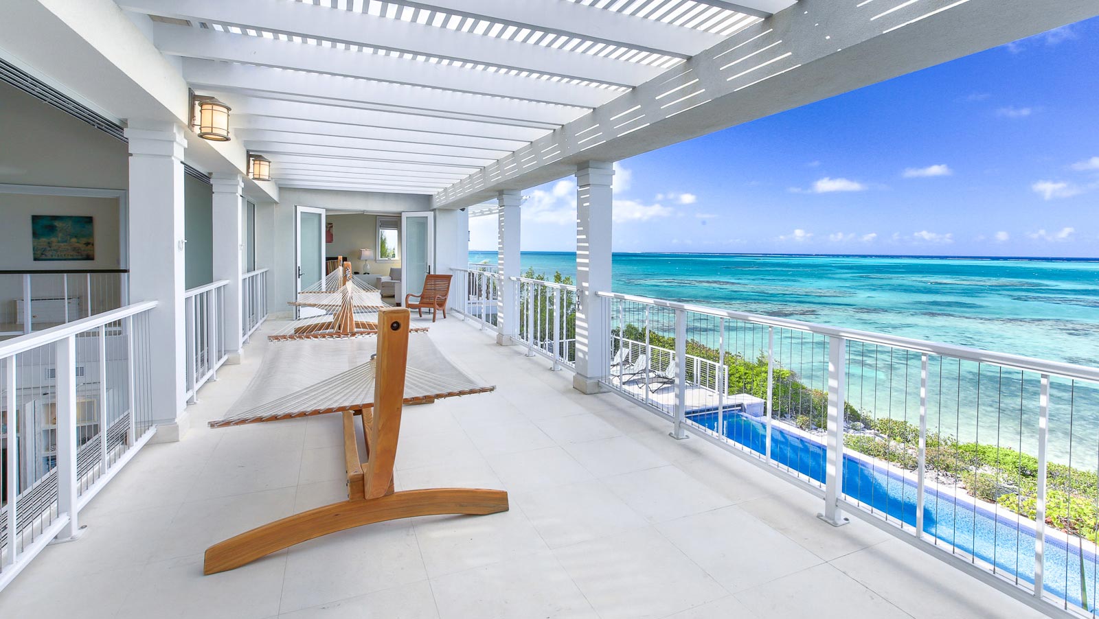 azure-villa_5_balcony Luxury villa rentals in Turks and Caicos, Azure Villa